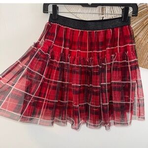 Garanimals Black and Red Plaid Skater Skirt